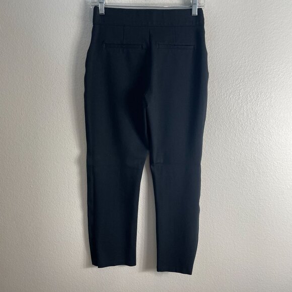Spanx Womens Medium Petite Black Cropped Pants Stretch Pull On - Picture 8 of 9